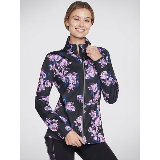 Skechers Kurtka anorak Skechcloud Winter Bloom Jacket JA3 Czarny Regular Fit ze sklepu MODIVO w kategorii Kurtki damskie - zdjęcie 182760302