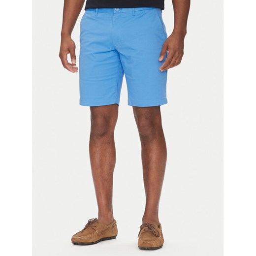 Tommy Hilfiger Szorty materiałowe Brooklyn MW0MW23563 Niebieski Regular Fit ze sklepu MODIVO w kategorii Spodenki męskie - zdjęcie 182760314