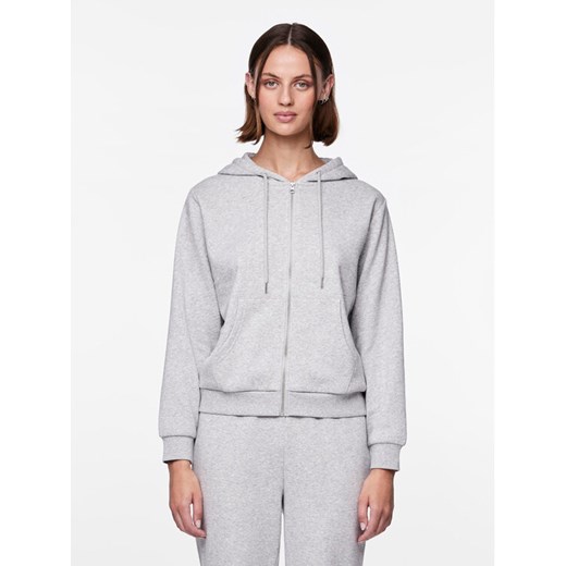 Pieces Bluza 17140741 Szary Regular Fit ze sklepu MODIVO w kategorii Bluzy damskie - zdjęcie 182760320