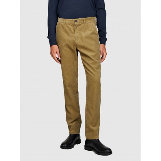 Sisley Chinosy 4SFRSF03D Beżowy Regular Fit ze sklepu MODIVO w kategorii Spodnie męskie - zdjęcie 182760342