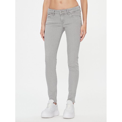 Pepe Jeans Jeansy PL204583 Szary Skinny Fit ze sklepu MODIVO w kategorii Jeansy damskie - zdjęcie 182760391