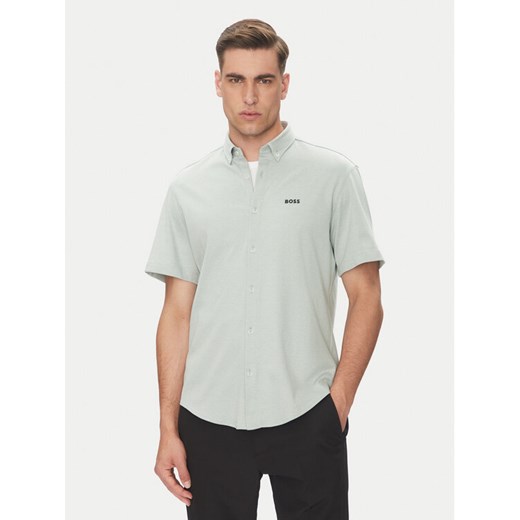 BOSS Koszula B_MOTION_S 50533149 Zielony Regular Fit ze sklepu MODIVO w kategorii Koszule męskie - zdjęcie 182760464