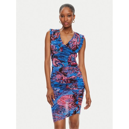 Pinko Sukienka koktajlowa Androgeo Abito 103224 A1OB Niebieski Slim Fit ze sklepu MODIVO w kategorii Sukienki - zdjęcie 182760554