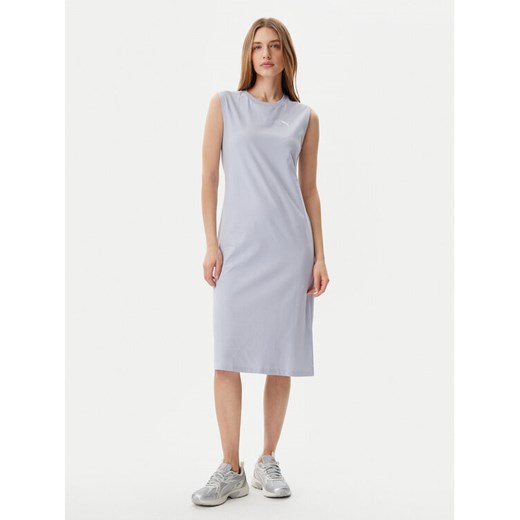Puma Sukienka codzienna Ess 685643 Błękitny Slim Fit ze sklepu MODIVO w kategorii Sukienki - zdjęcie 182760572