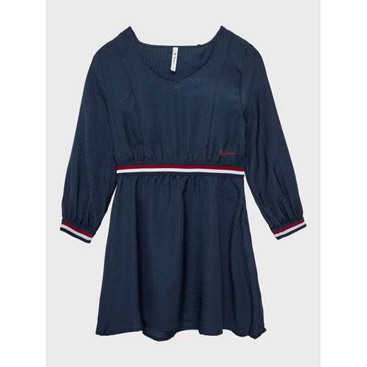 Pepe Jeans Sukienka codzienna PG951580 Granatowy Regular Fit ze sklepu MODIVO w kategorii Sukienki dziewczęce - zdjęcie 182760580