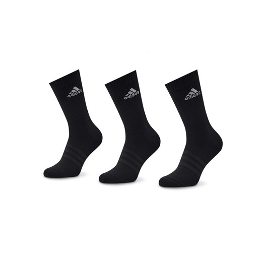 adidas Zestaw 3 par wysokich skarpet unisex Cushioned Crew IC1310 Czarny ze sklepu MODIVO w kategorii Skarpetki damskie - zdjęcie 182760601