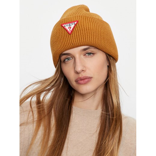 Guess Czapka AW5234 VIS01 Brązowy ze sklepu MODIVO w kategorii Czapki zimowe damskie - zdjęcie 182760612