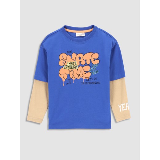 Coccodrillo Bluzka WC3143103SKK Granatowy Regular Fit ze sklepu MODIVO w kategorii T-shirty chłopięce - zdjęcie 182760720