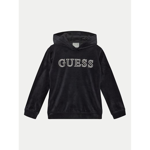Guess Bluza J4YQ27 KBXI2 Czarny Regular Fit ze sklepu MODIVO w kategorii Bluzy chłopięce - zdjęcie 182760742