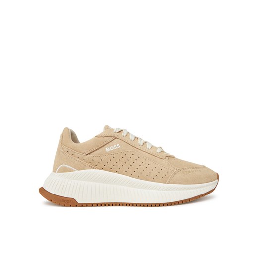 BOSS Sneakersy Ttnmevo 50536421 Beżowy ze sklepu MODIVO w kategorii Buty sportowe damskie - zdjęcie 182760753
