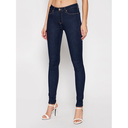 Tommy Hilfiger Jeansy WW0WW14742 Granatowy Skinny Fit ze sklepu MODIVO w kategorii Jeansy damskie - zdjęcie 182760762