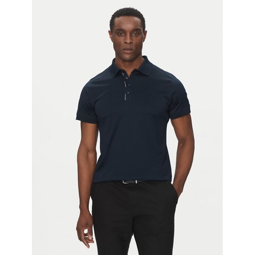 KARL LAGERFELD Polo 745007 552200 Granatowy Regular Fit ze sklepu MODIVO w kategorii T-shirty męskie - zdjęcie 182760770