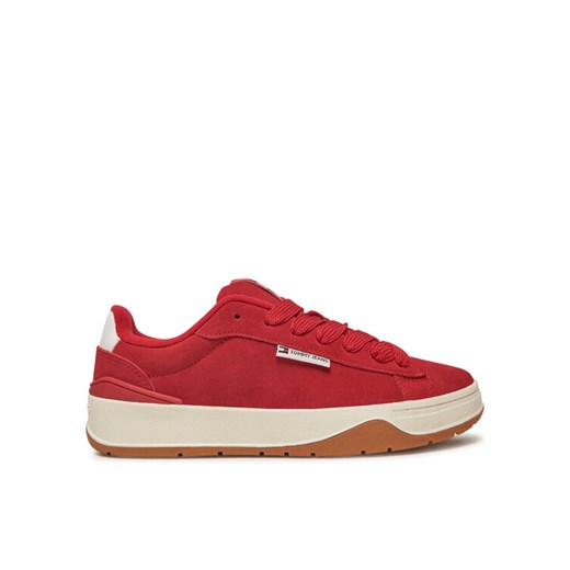 Tommy Jeans Sneakersy Skate EN0EN02677 Czerwony ze sklepu MODIVO w kategorii Trampki damskie - zdjęcie 182760830