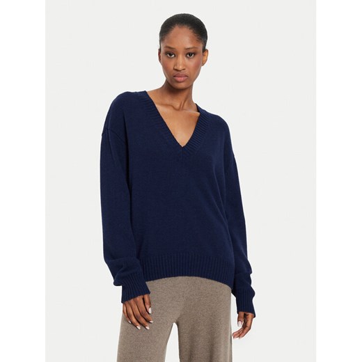 Kontatto Sweter 3M0177 Granatowy Regular Fit ze sklepu MODIVO w kategorii Swetry damskie - zdjęcie 182760864