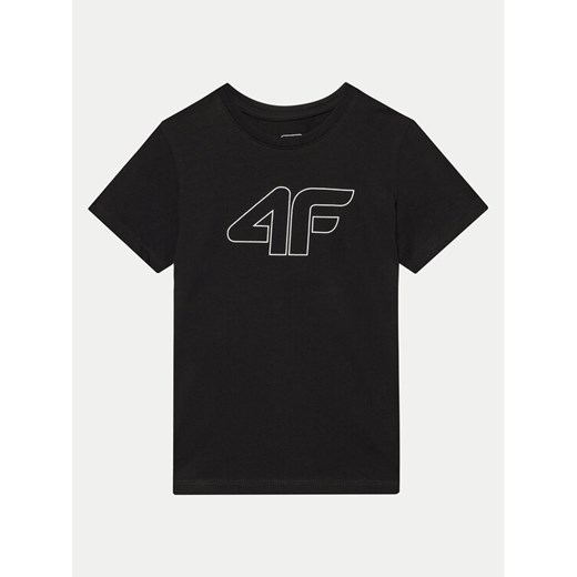 4F T-Shirt 4FJWMM00TTSHF1803 Czarny Regular Fit ze sklepu MODIVO w kategorii T-shirty chłopięce - zdjęcie 182760921