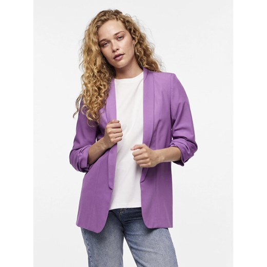 Pieces Marynarka Bosella 17090996 Fioletowy Regular Fit ze sklepu MODIVO w kategorii Marynarki damskie - zdjęcie 182760953