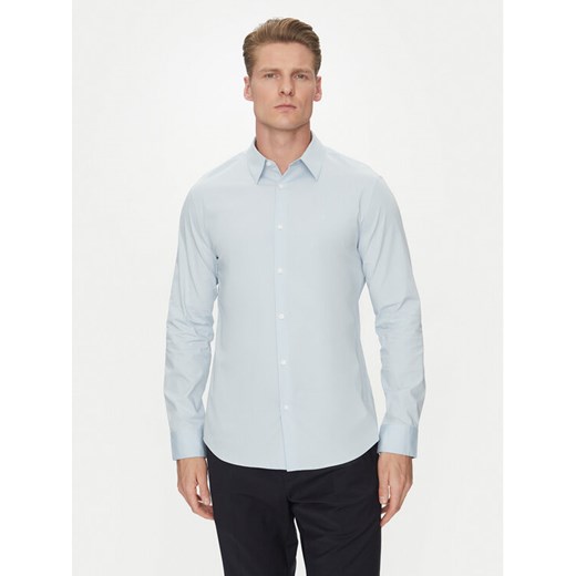 Calvin Klein Koszula LV04LB145G Błękitny Slim Fit ze sklepu MODIVO w kategorii Koszule męskie - zdjęcie 182760992