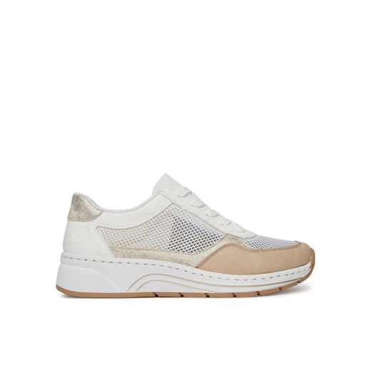 Rieker Sneakersy N6503-80 Biały ze sklepu MODIVO w kategorii Buty sportowe damskie - zdjęcie 182761130