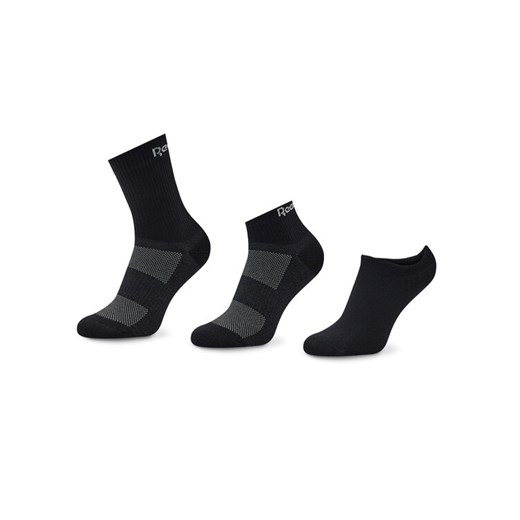 Reebok Zestaw 3 par wysokich skarpet unisex Te All Purpose GH0404 Czarny ze sklepu MODIVO w kategorii Skarpetki damskie - zdjęcie 182761324