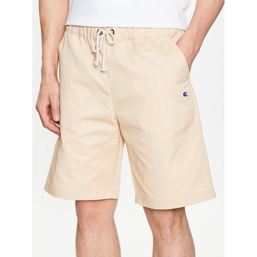 Champion Szorty materiałowe 217239 Beżowy Relaxed Fit ze sklepu MODIVO w kategorii Spodenki męskie - zdjęcie 182761331