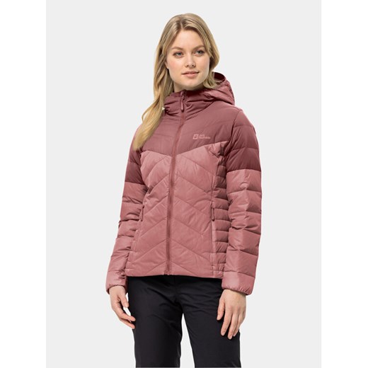 Jack Wolfskin Kurtka puchowa Tundra Down Hoody 1206642 Różowy Slim Fit ze sklepu MODIVO w kategorii Kurtki damskie - zdjęcie 182761334