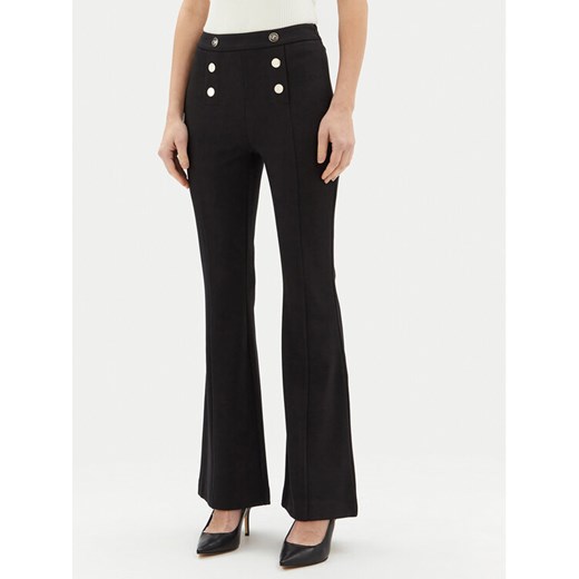 Motivi Spodnie materiałowe P040Q003468N Czarny Flare Fit ze sklepu MODIVO w kategorii Spodnie damskie - zdjęcie 182761404
