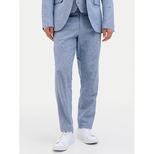Jack&Jones Chinosy Riviera 12228724 Błękitny Slim Fit ze sklepu MODIVO w kategorii Spodnie męskie - zdjęcie 182761440