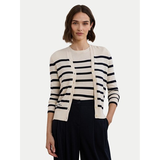 LAUREN RALPH LAUREN Kardigan 200957476002 Biały ze sklepu MODIVO w kategorii Swetry damskie - zdjęcie 182761503