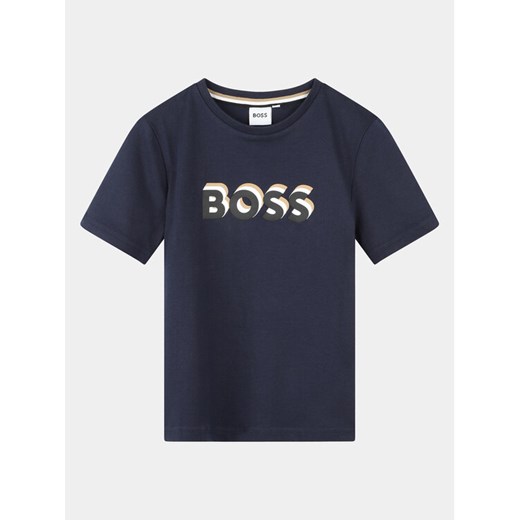 Boss T-Shirt J50723 S Granatowy Regular Fit ze sklepu MODIVO w kategorii T-shirty chłopięce - zdjęcie 182761580