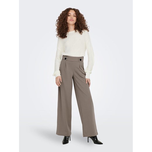JDY Spodnie materiałowe Geggo 15208430 Beżowy Wide Leg ze sklepu MODIVO w kategorii Spodnie damskie - zdjęcie 182761640