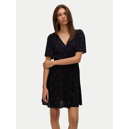 Vero Moda Sukienka letnia Alba 10292845 Czarny Regular Fit ze sklepu MODIVO w kategorii Sukienki - zdjęcie 182761711