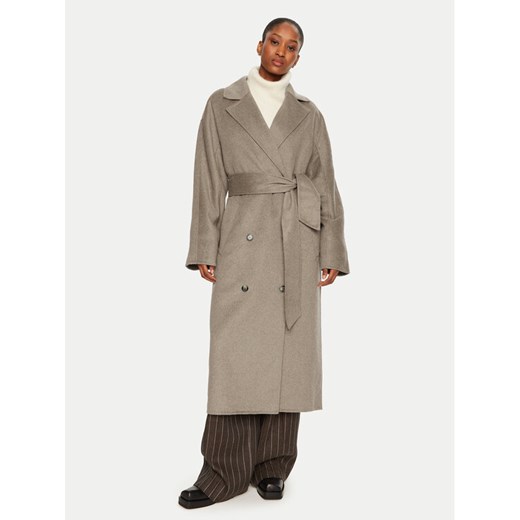 DAY BIRGER ÉT MIKKELSEN Płaszcz wełniany Howard DAY65243401 Beżowy Loose Fit ze sklepu MODIVO w kategorii Płaszcze damskie - zdjęcie 182761740
