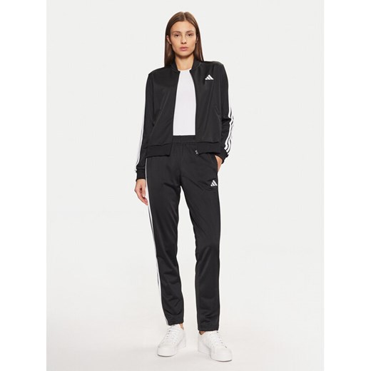 adidas Dres Essentials 3-Stripes JD5434 Czarny Regular Fit ze sklepu MODIVO w kategorii Dresy damskie - zdjęcie 182761810