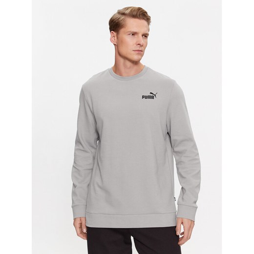 Puma Bluza Ess Elevated 675974 Szary Regular Fit ze sklepu MODIVO w kategorii Bluzy męskie - zdjęcie 182761874