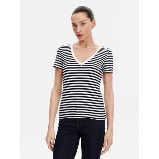 Morgan T-Shirt 241-DINA Granatowy Regular Fit ze sklepu MODIVO w kategorii Bluzki damskie - zdjęcie 182761880