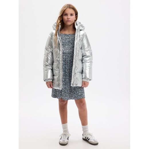 Gap Kurtka zimowa 786732-03 Srebrny Regular Fit ze sklepu MODIVO w kategorii Kurtki dziewczęce - zdjęcie 182761884