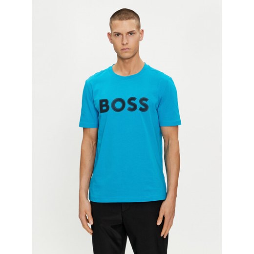 Boss T-Shirt 50512866 Niebieski Regular Fit ze sklepu MODIVO w kategorii T-shirty męskie - zdjęcie 182761923