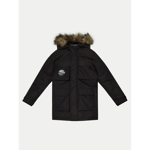 Jack&Jones Junior Parka Star 12258941 Czarny Regular Fit ze sklepu MODIVO w kategorii Kurtki chłopięce - zdjęcie 182761932