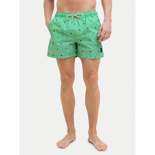 Jack&Jones Szorty kąpielowe Maui 12272933 Zielony Regular Fit ze sklepu MODIVO w kategorii Kąpielówki - zdjęcie 182761984
