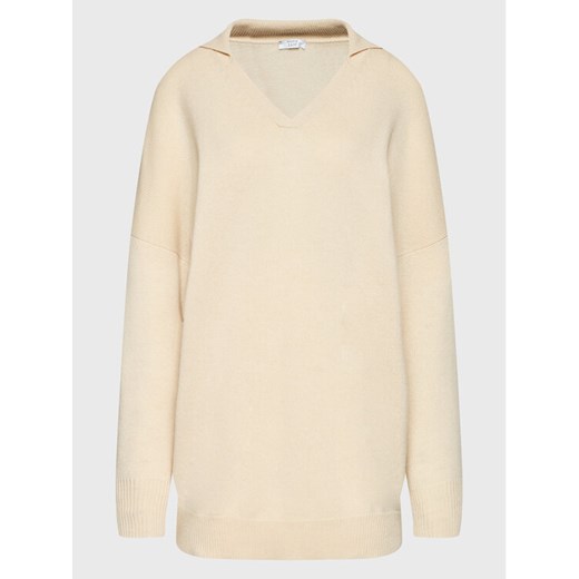 Peserico Easy Sweter M99809F07 09470 Beżowy Regular Fit ze sklepu MODIVO w kategorii Swetry damskie - zdjęcie 182762001
