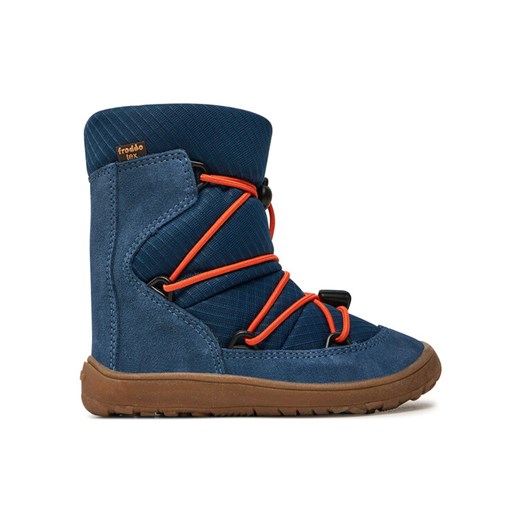 Froddo Kozaki Barefoot Tex Track Wool G3160239-2 M Niebieski ze sklepu MODIVO w kategorii Buty zimowe dziecięce - zdjęcie 182762023