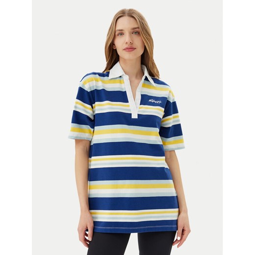 Napapijri Polo E-Ete NP0A4ILK Niebieski Oversize ze sklepu MODIVO w kategorii Bluzki damskie - zdjęcie 182762103
