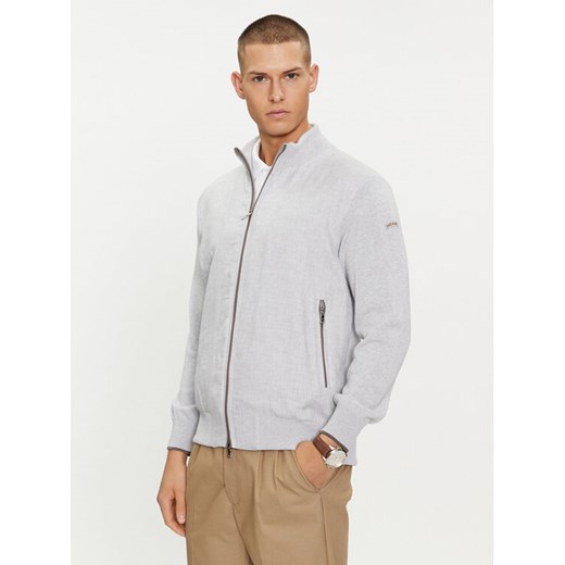 Paul&Shark Kardigan 24411708 Szary Regular Fit ze sklepu MODIVO w kategorii Swetry męskie - zdjęcie 182762123