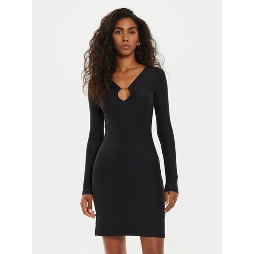 Guess Sukienka koktajlowa Amira W4BK09 KCDE0 Czarny Slim Fit ze sklepu MODIVO w kategorii Sukienki - zdjęcie 182762124