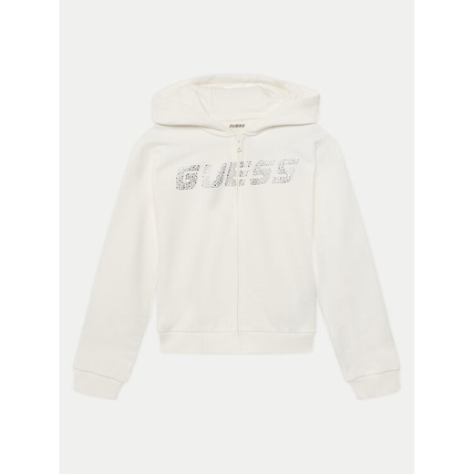 Guess Bluza J5GQ07 KCRP0 Biały Regular Fit ze sklepu MODIVO w kategorii Bluzy dziewczęce - zdjęcie 182762190