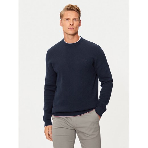 Hechter Paris Sweter 65006 142802 Granatowy Regular Fit ze sklepu MODIVO w kategorii Swetry męskie - zdjęcie 182762200