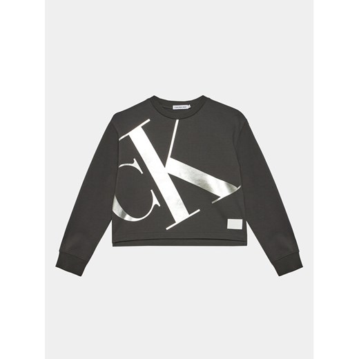 Calvin Klein Jeans Bluza Mercury Monogram IG0IG02482 Szary Regular Fit ze sklepu MODIVO w kategorii Bluzy chłopięce - zdjęcie 182762271
