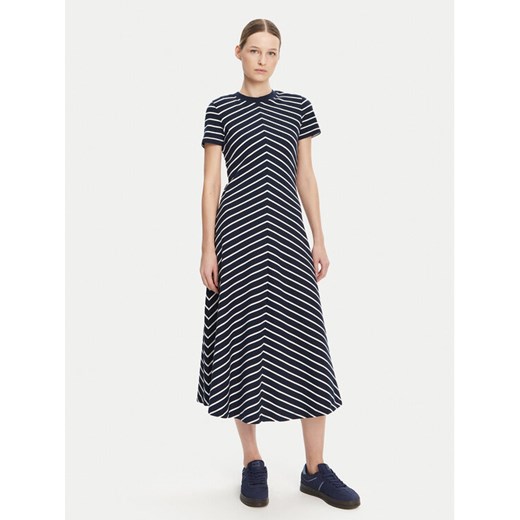 Tommy Hilfiger Sukienka codzienna WW0WW44547 Granatowy Regular Fit ze sklepu MODIVO w kategorii Sukienki - zdjęcie 182762282