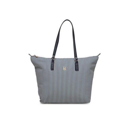 Tommy Hilfiger Torebka Poppy Summer Tote AW0AW17203 Granatowy ze sklepu MODIVO w kategorii Torby Shopper bag - zdjęcie 182762290