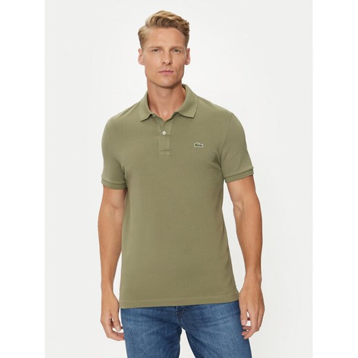 Lacoste Polo PH4012 Khaki Slim Fit ze sklepu MODIVO w kategorii T-shirty męskie - zdjęcie 182762303